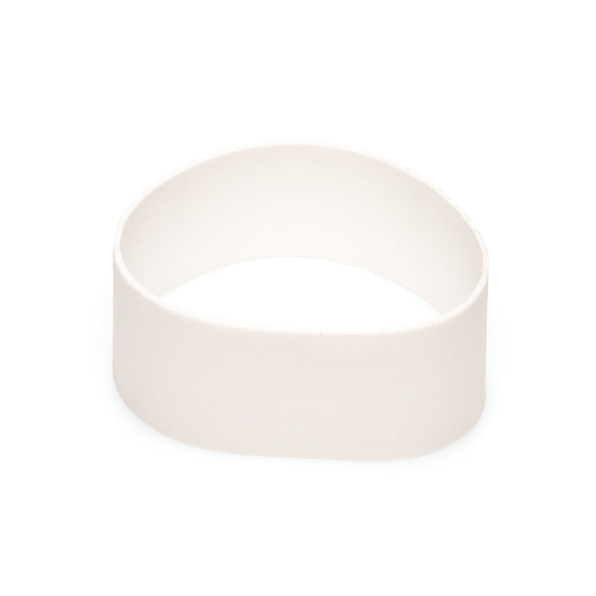 Branded Silicone Grip for Take Out Mugs in White