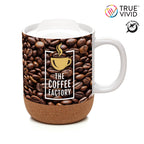 Branded 400ml Full Colour Ceramic Mug with Cork Base