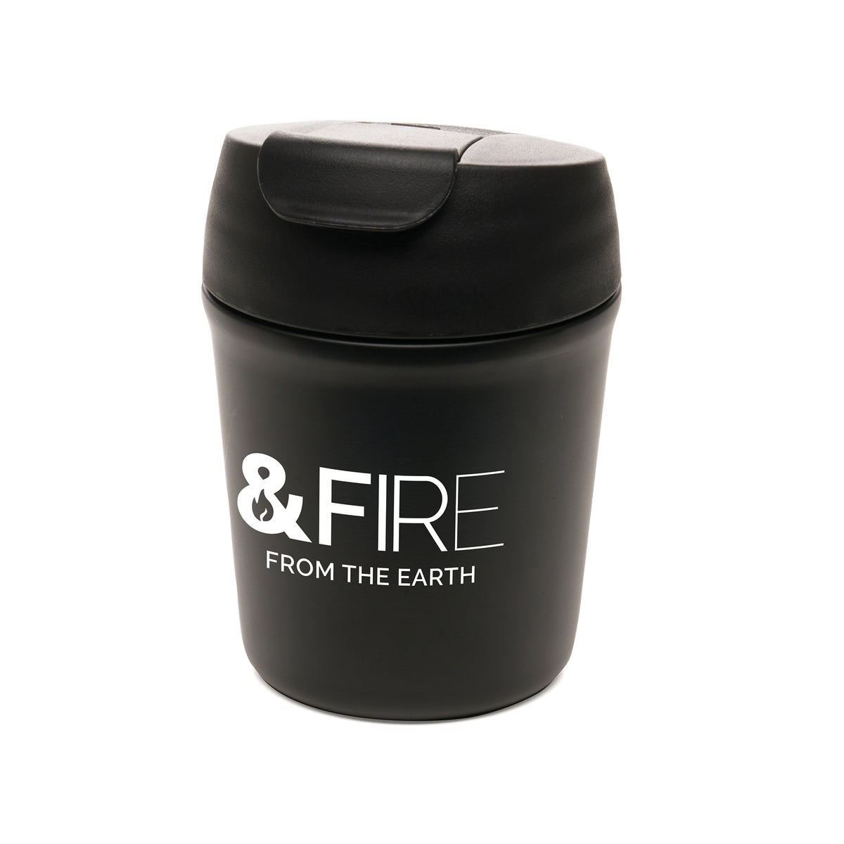 Branded 300ml Recycled Stainless Steel Vacuum Tumbler in Black