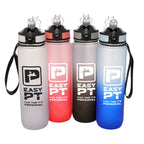 Branded 1 Litre Ombre Bottle with Sipper and Carry Strap