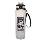 Branded 1 Litre Ombre Bottle with Sipper and Carry Strap in White