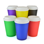 Branded 350ml Frosted Coloured Take Out Mug