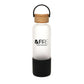 Frosted 500ml Bottle with Bamboo Lid