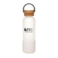 Frosted 500ml Bottle with Bamboo Lid