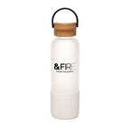Branded Frosted Water Bottle with Handle