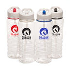 Branded 750ml Recycled RPET Sports Bottle with Ridged Base