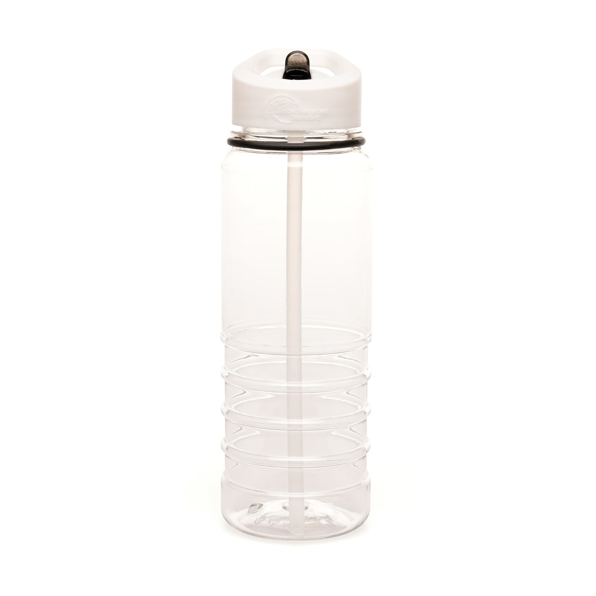 Branded 750ml Recycled RPET Sports Bottle with Ridged Base