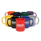 Branded 11oz Coloured Gloss Ceramic Mug