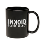 Branded 11oz Coloured Gloss Ceramic Mug in Black