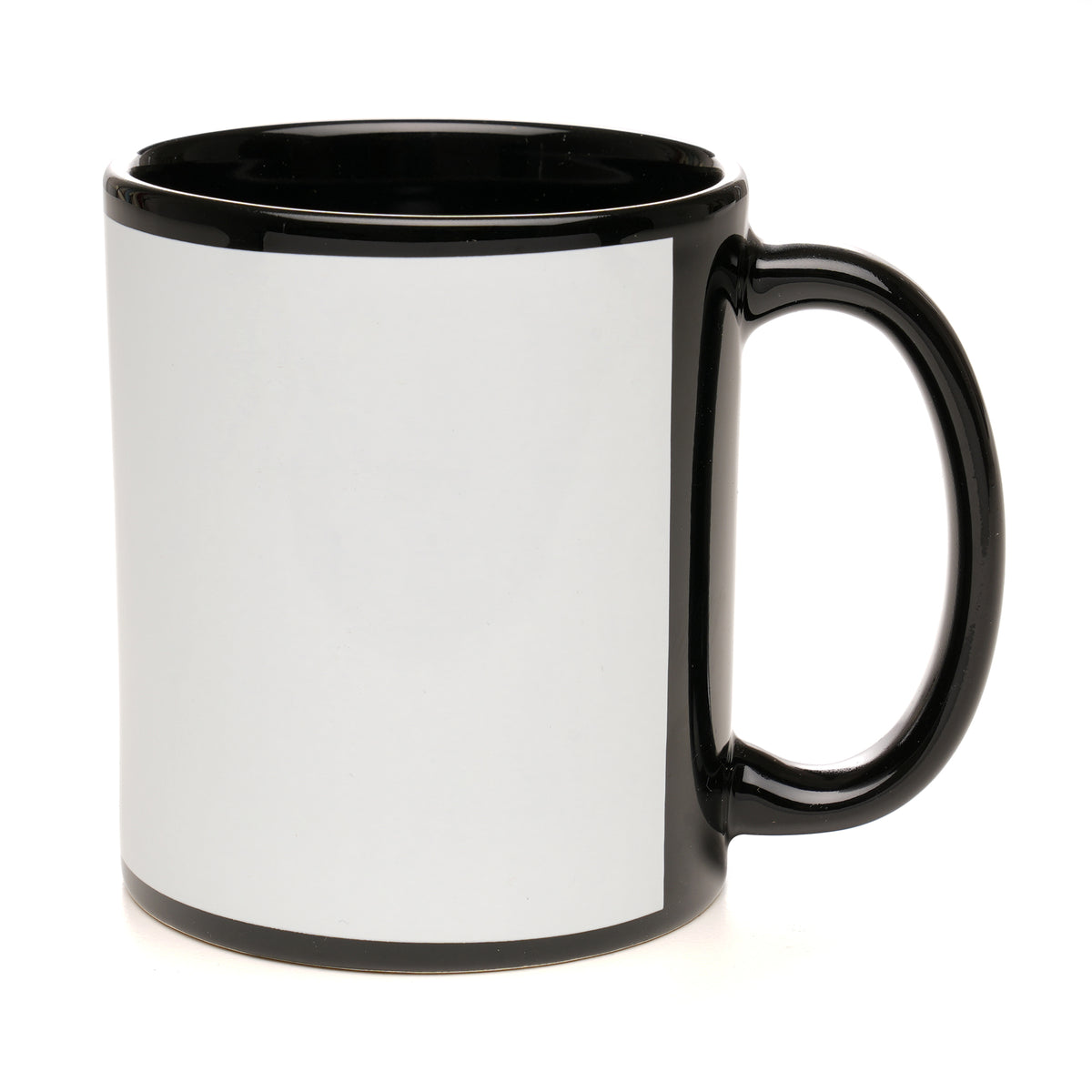 Branded 11oz Black Gloss Full Colour Ceramic Mug