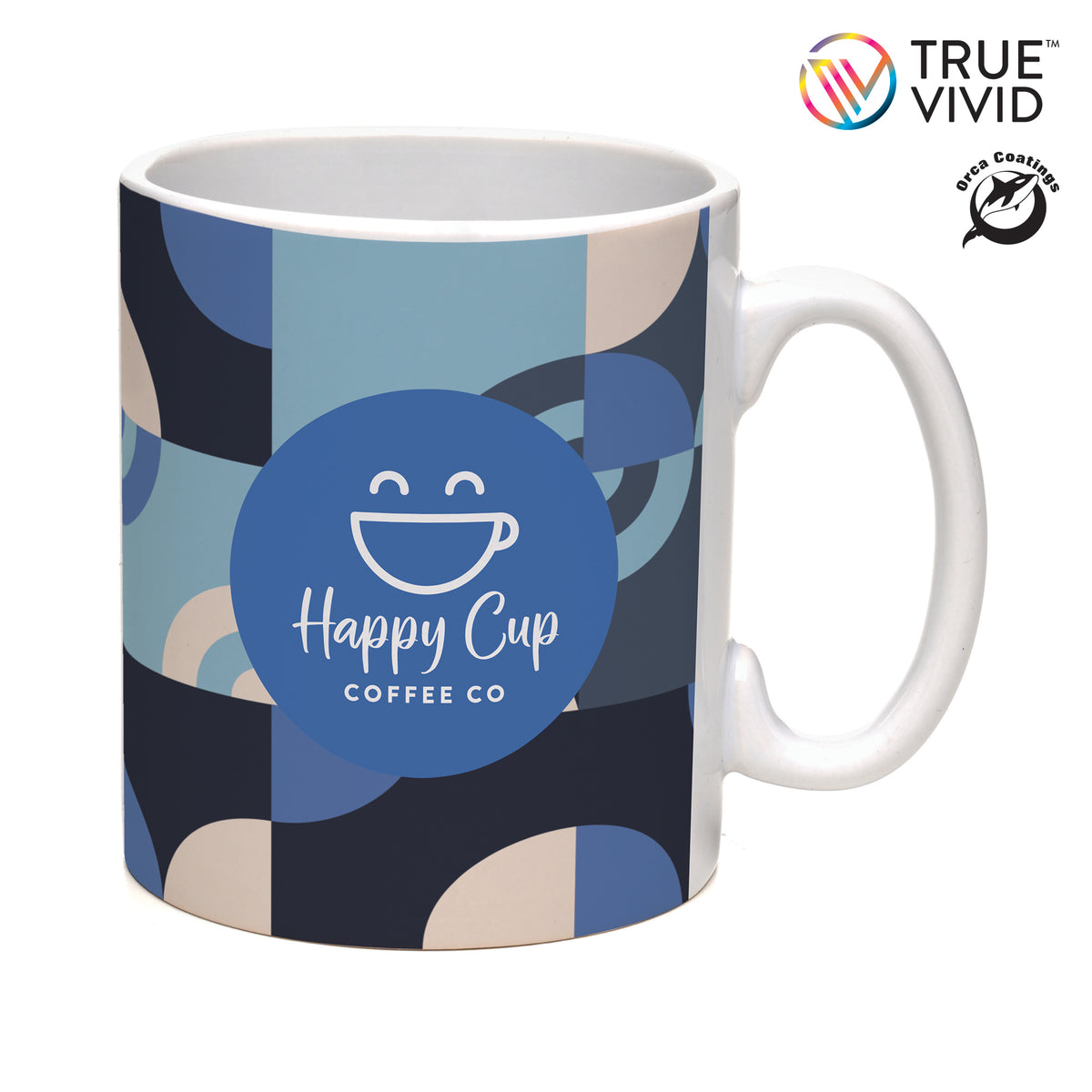 Branded 11oz White Gloss Full Colour Ceramic Mug