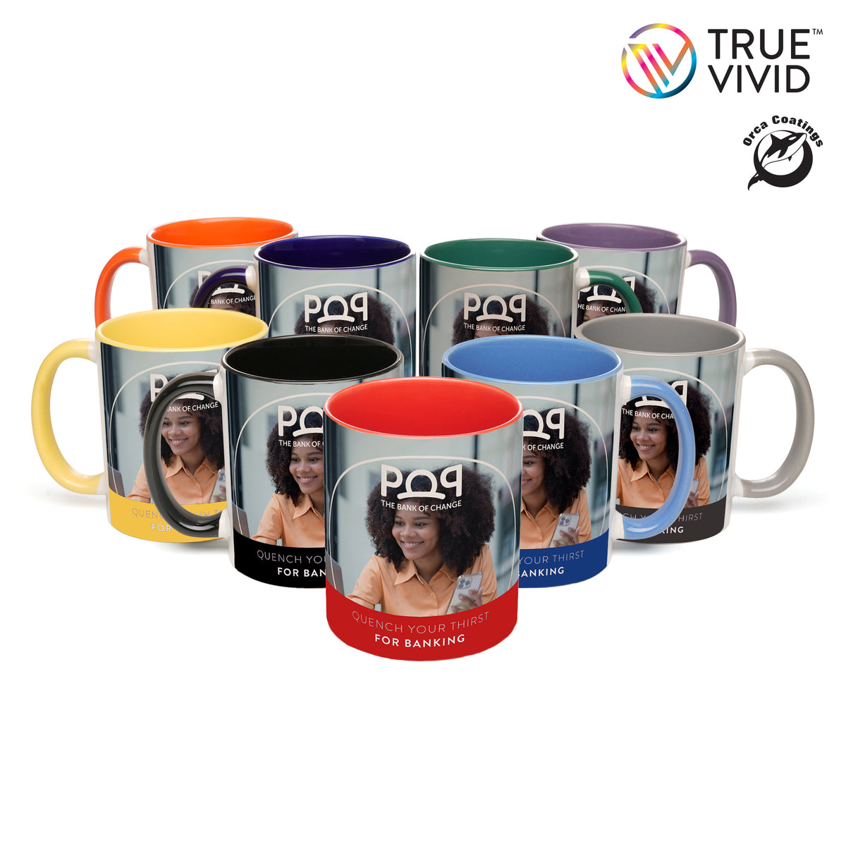 Branded 11oz Two-Tone Full Colour Ceramic Mug