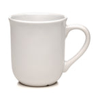 Branded 9oz Bell-Shaped White Gloss Ceramic Mug