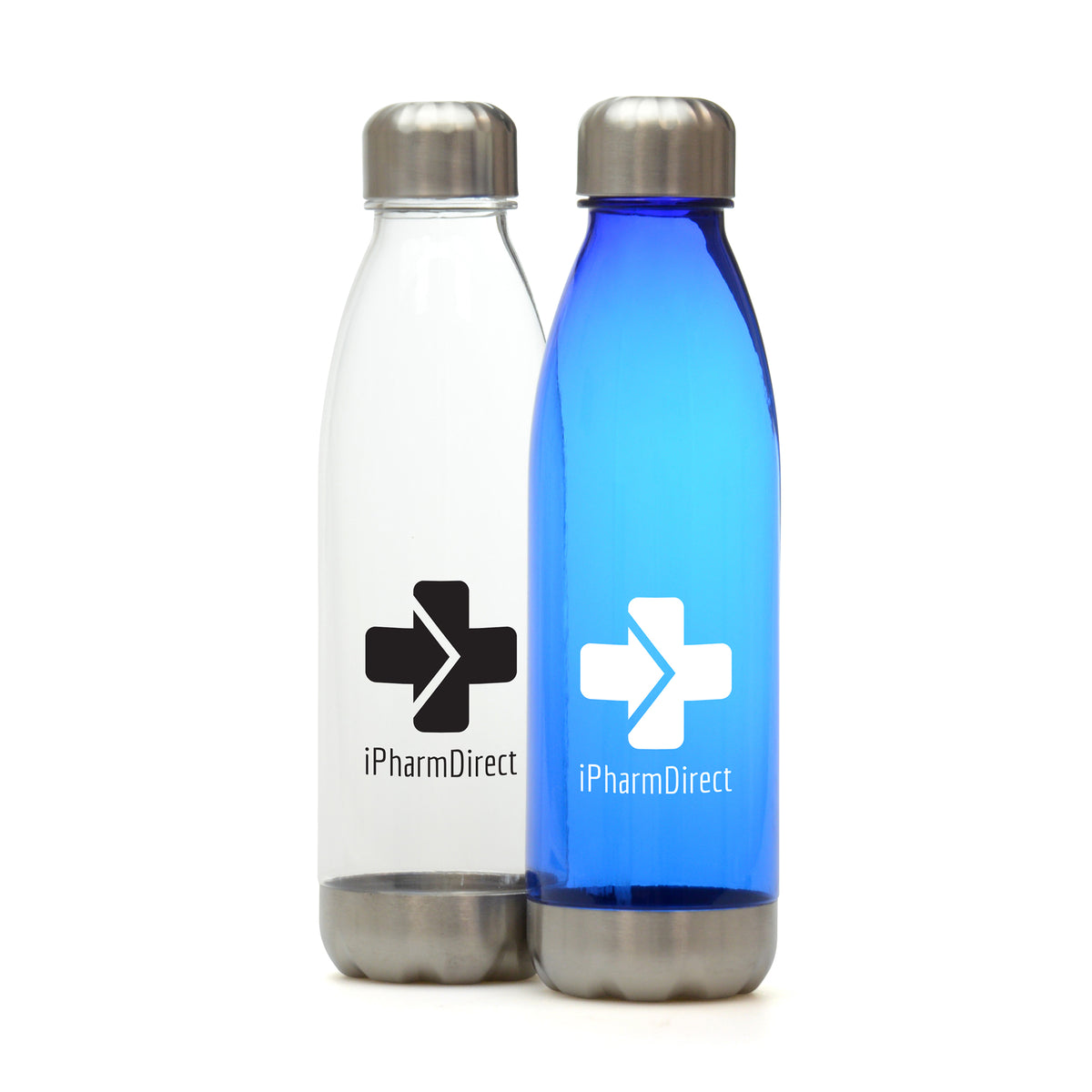 Branded 650ml Recycled RPET Bottle with Steel Lid