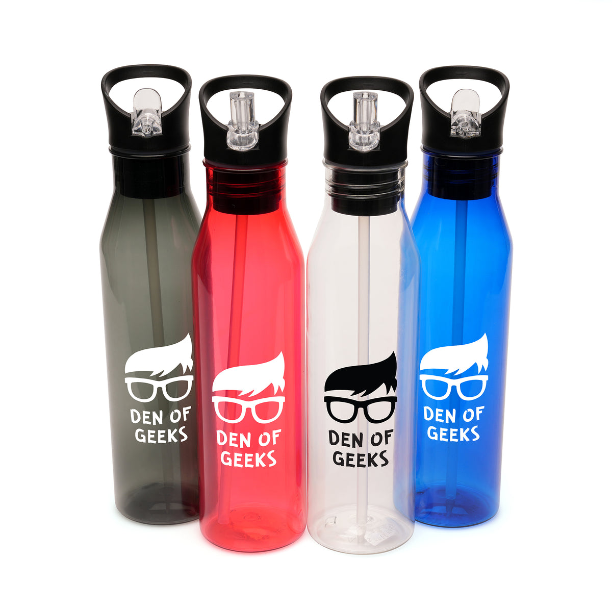 Branded 720ml RPET Bottle with Straw and Handle