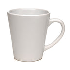 Branded 11oz Latte-Style White Gloss Ceramic Mug