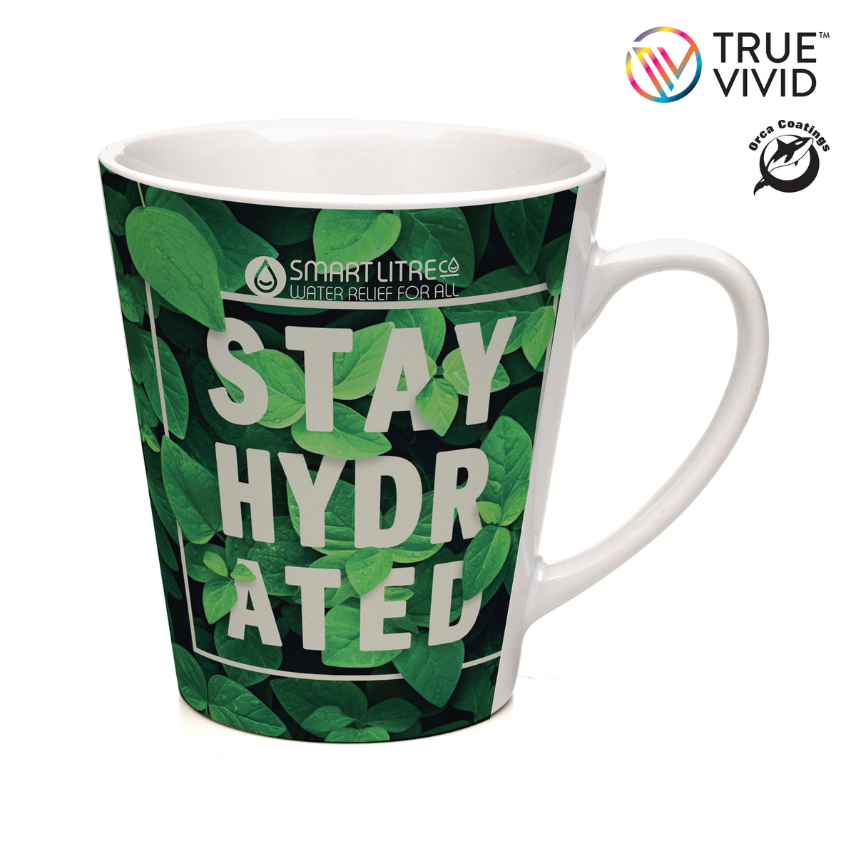 Branded 11oz Latte-Style Full Colour Ceramic Mug with ORCA Coating