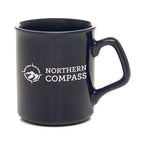 Branded 9oz Classic Coloured Gloss Ceramic Mug in Navy Blue