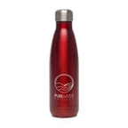 Branded 500ml Recycled Stainless Steel Insulated Bottle in Red