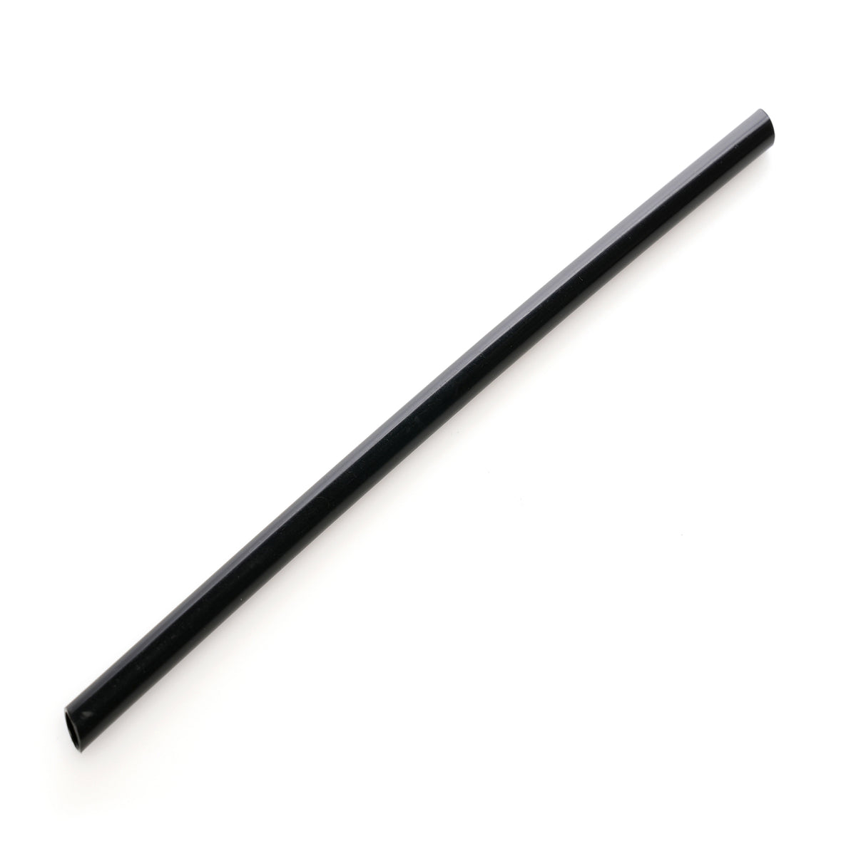 Branded Recycled Plastic Reusable Bottle Straw in Black