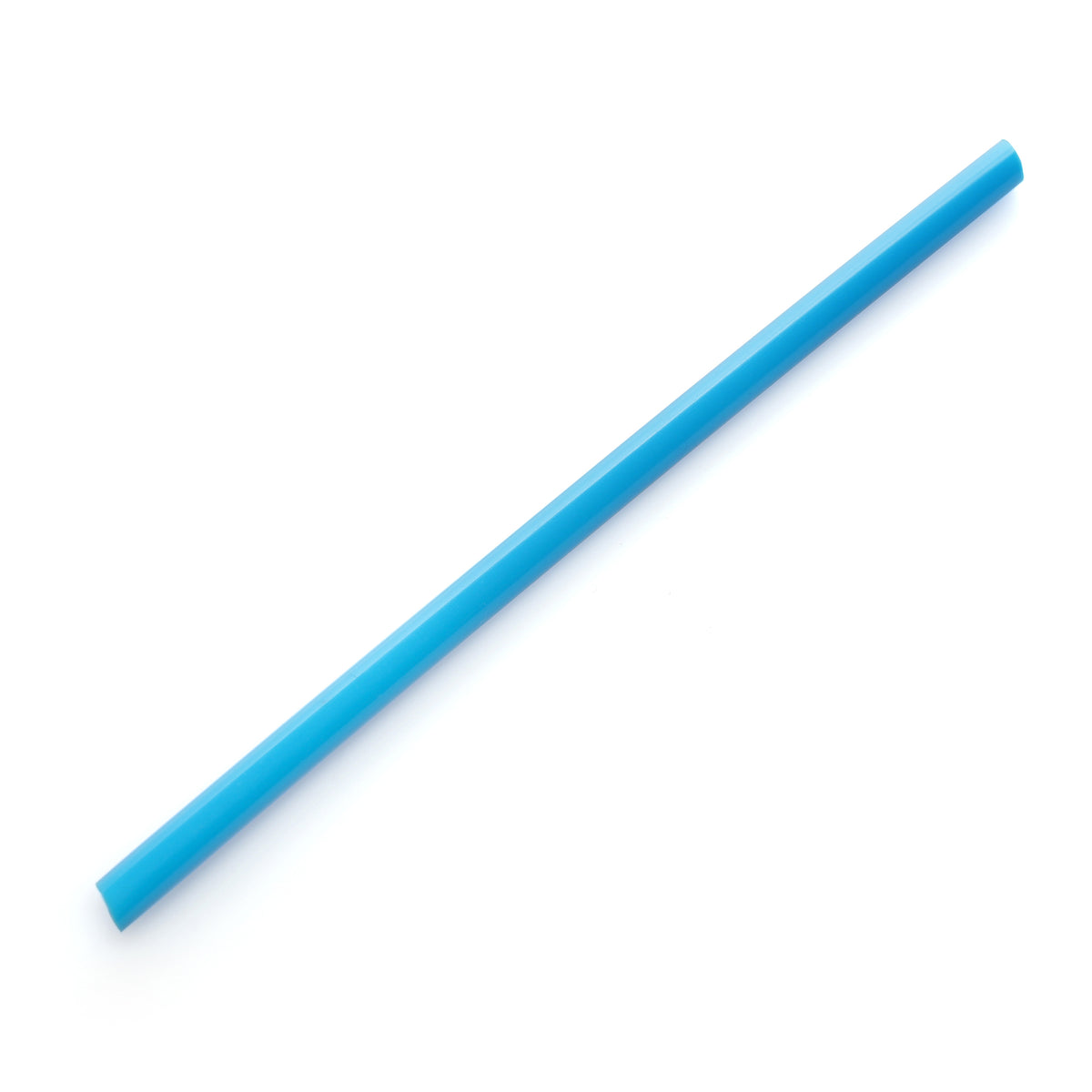 Branded Recycled Plastic Reusable Bottle Straw in Cyan