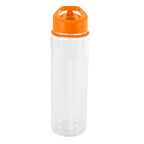 Branded 725ml Clear PET Sports Bottle with Straw