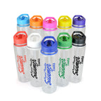 Branded 725ml Clear PET Sports Bottle with Straw