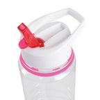 Branded 750ml Clear PET Bottle with White Lid and Sipper