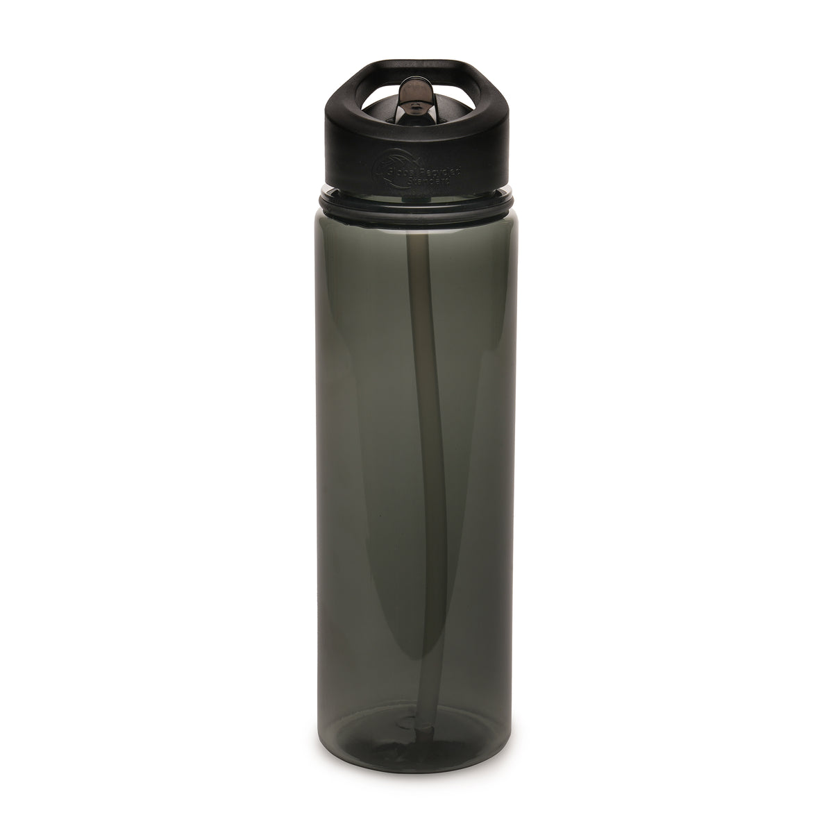 Branded Coloured RPET Drinks Bottle with Straw and Sipper