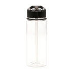 Branded 550ml Clear PET Sports Bottle with Straw