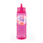 Branded 750ml Translucent Coloured PET Sports Bottle in Pink