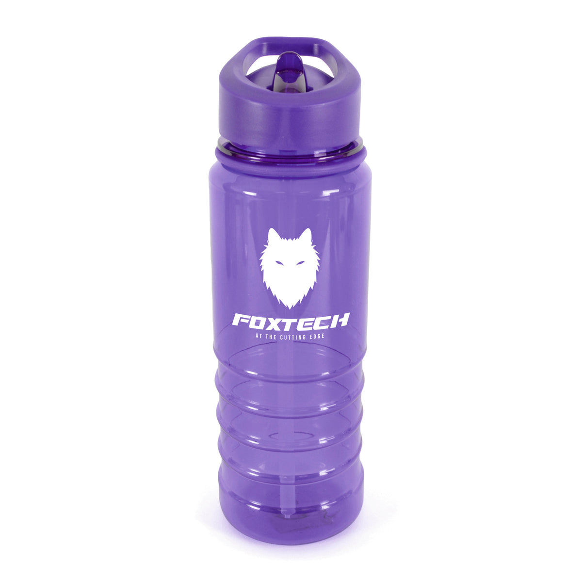 Branded 750ml Translucent Coloured PET Sports Bottle in Purple