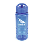 Branded 550ml Translucent Coloured Bottle with Ridged Grip in Blue