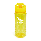 Branded 550ml Translucent Coloured Bottle with Ridged Grip in Yellow