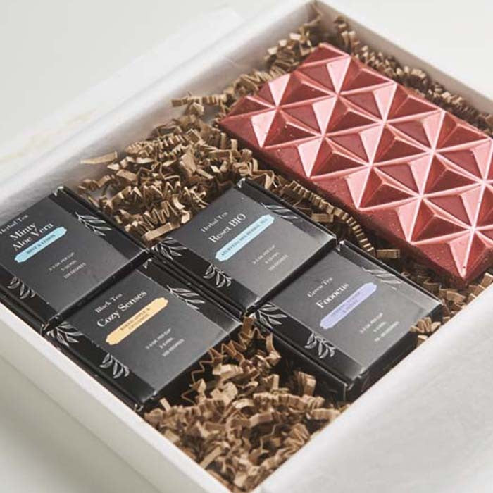 Branded Teas & Chocolate Bar Gift Box