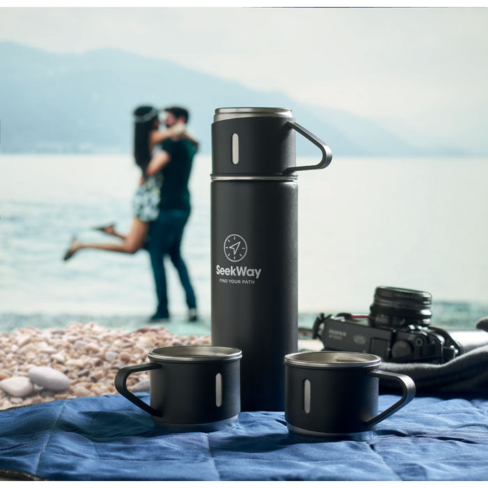 Black Stainless Steel Insulated Flask