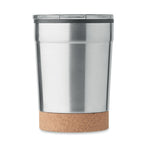 Branded Stainless Steel and Cork Tumbler