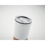Branded Stainless Steel and Cork Tumbler