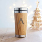 Branded Insulated Bamboo Travel Tumbler
