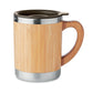 Stainless Steel and Bamboo Tumbler with Handle