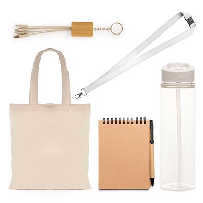 Cotton Shopper Gift Set - White Lid