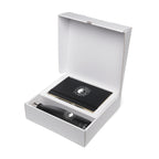 Branded Gift Set with Notebook, Pen and Insulated Bottle in Black