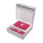 Branded Gift Set with Notebook, Pen and Insulated Bottle in Pink