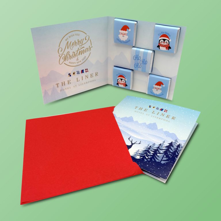 Branded Chocolate Christmas Card