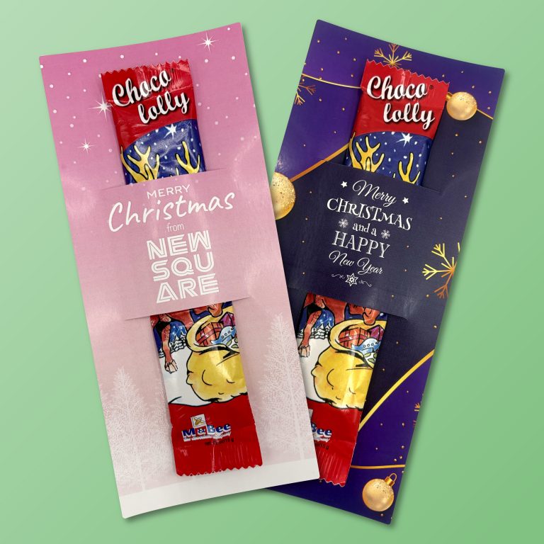 Branded Santa Lolly Card