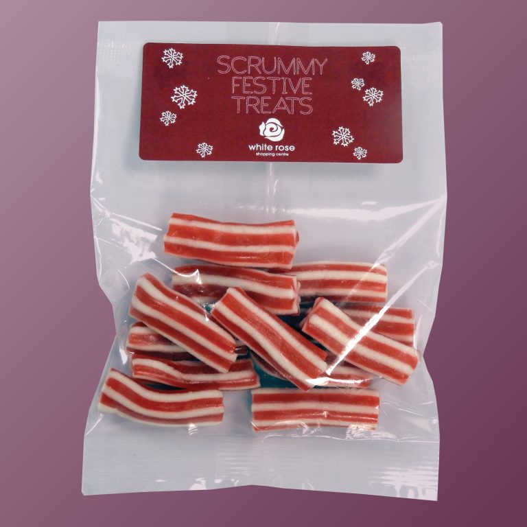 Branded Treat Bag - Candy Cane Chews