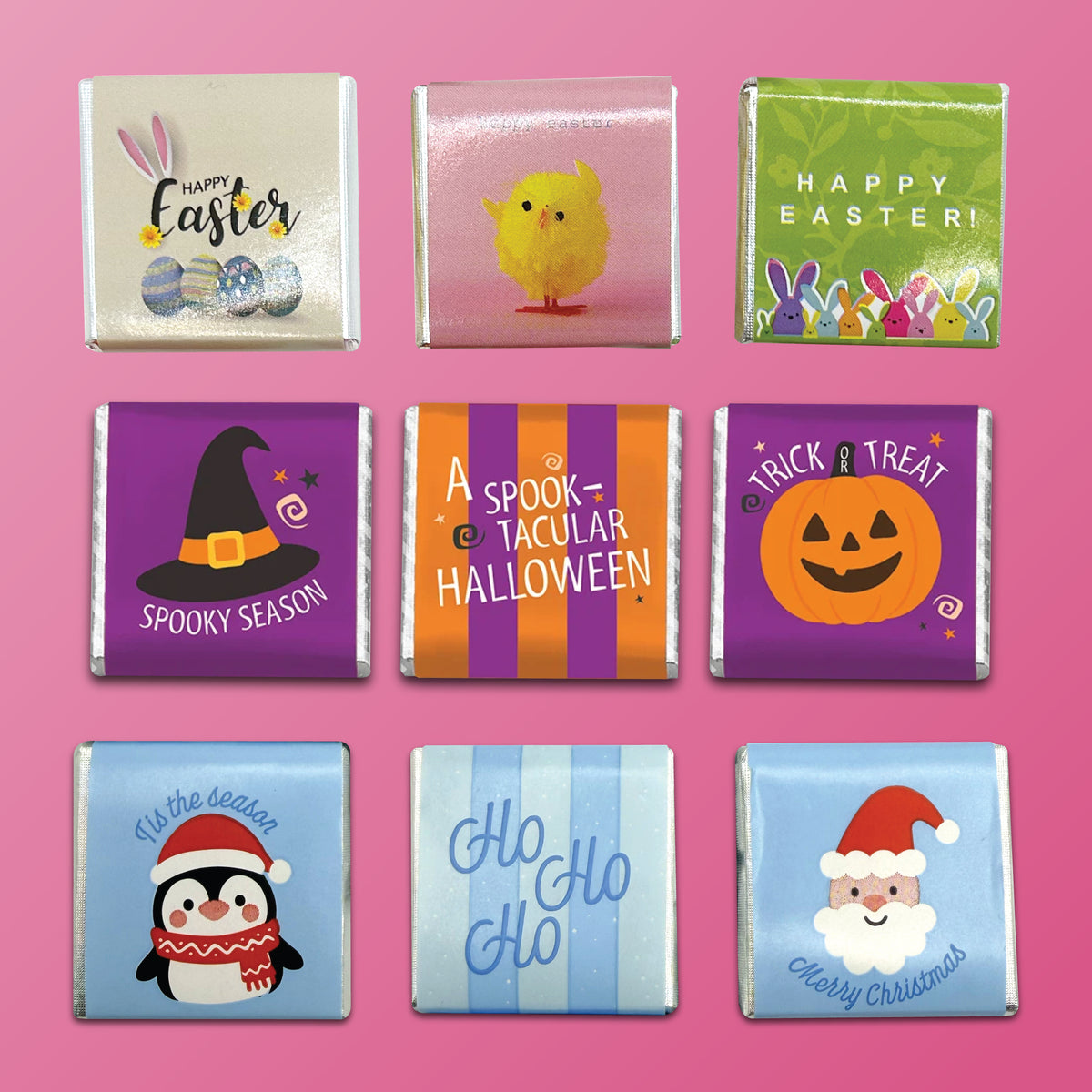 Branded Halloween Neapolitan Chocolates