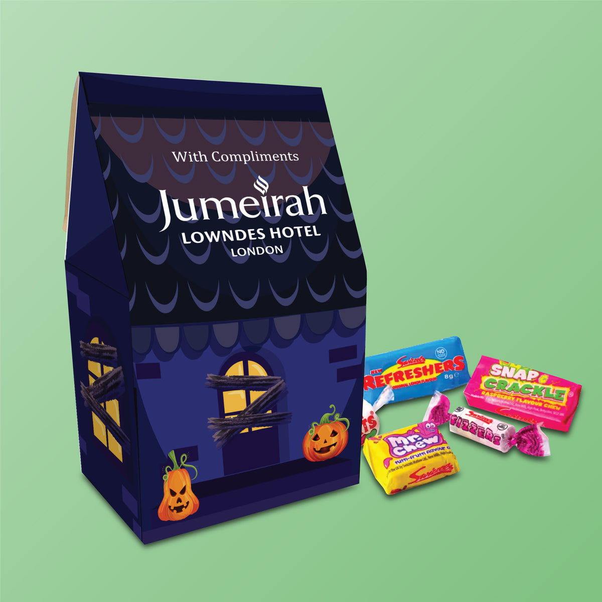Branded Spooky Halloween House Treat Box