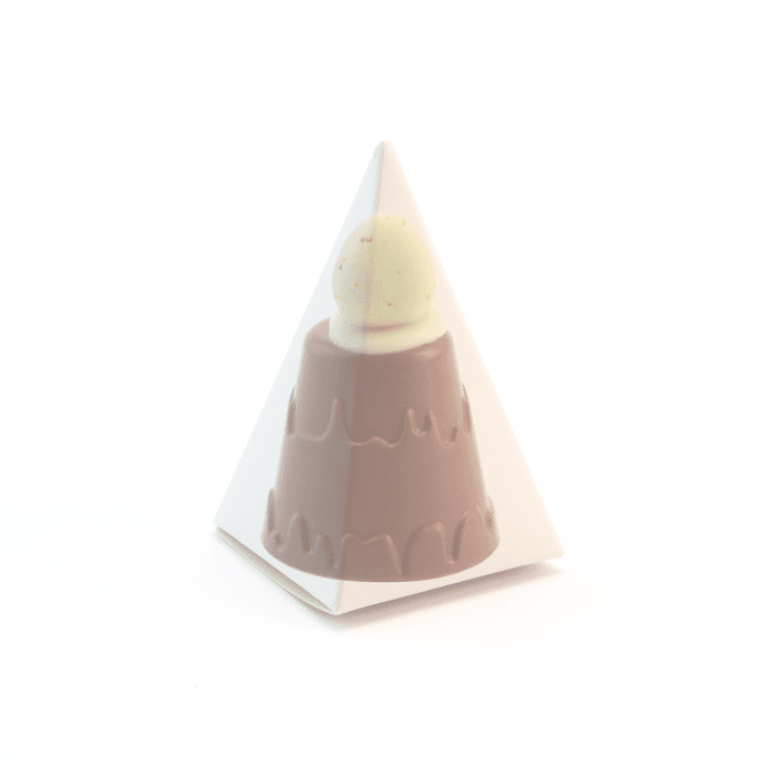 Eco Pyramid Box - Mallow Mountain with Speckled Egg