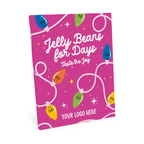 Branded jelly bean advent calendar, doors open